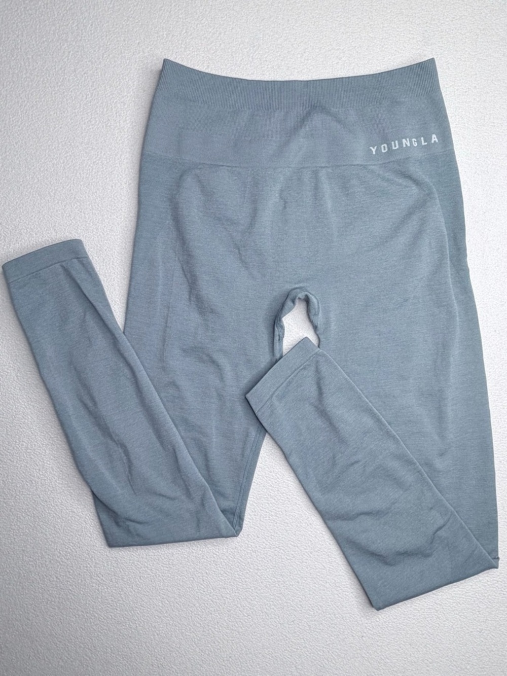 YoungLA Legacy Seamless Scrunch Leggings•YLAW1062• Dusty Blue - Picture 13 of 16
